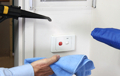 touch point cleaning in hospitals